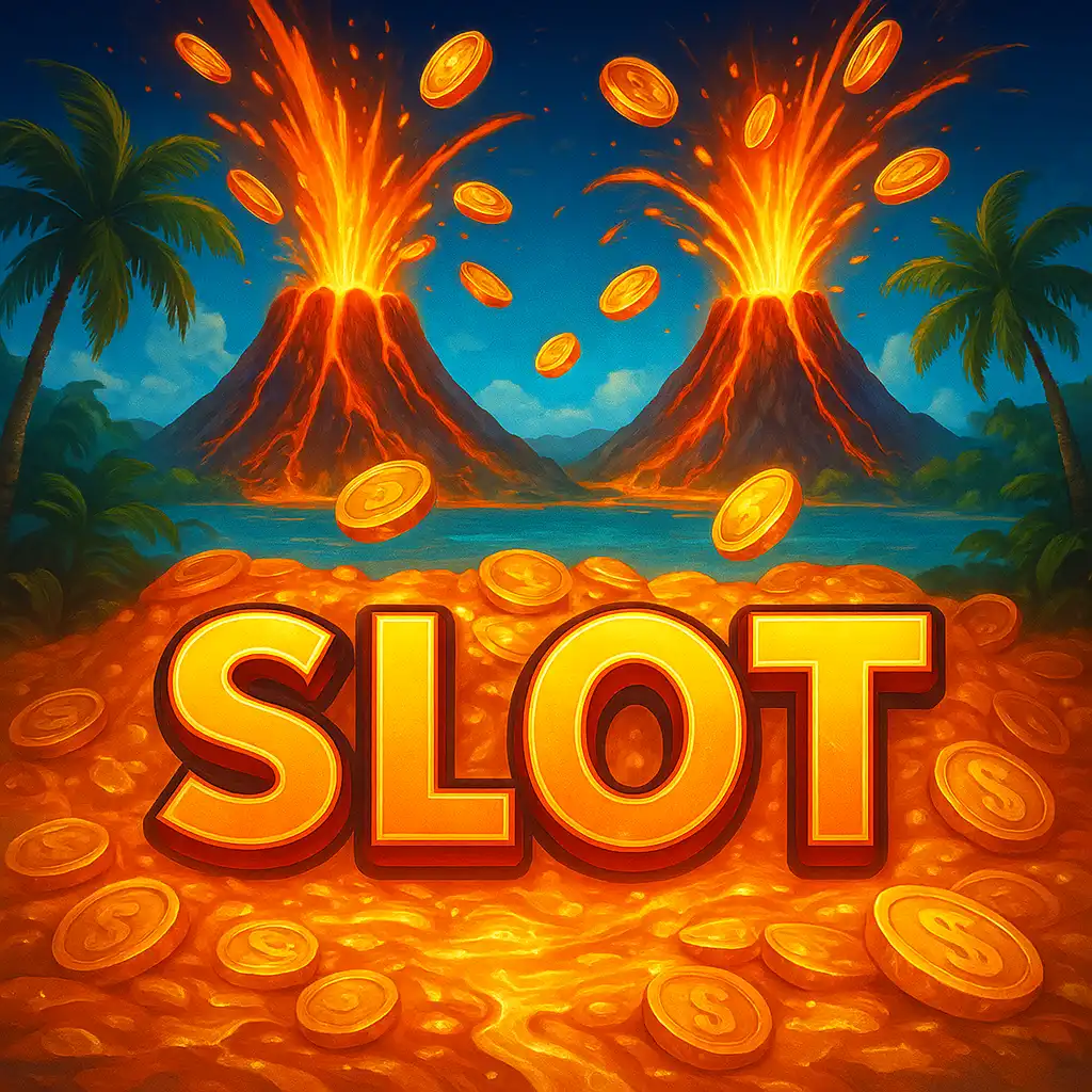 3 Coin Volcanoes slot game screenshot